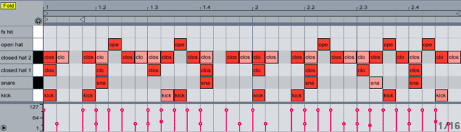 Drum and beat programming in Ableton