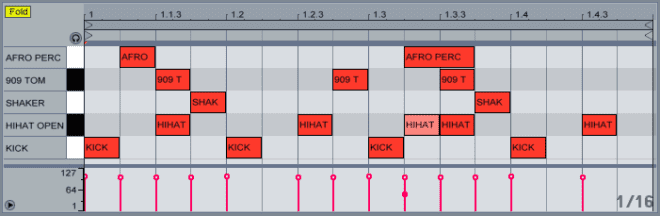 Drum and beat programming in Ableton
