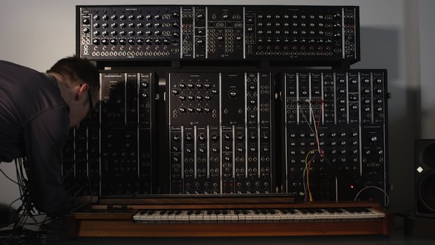 A bank of priceless original Moog modular equipment