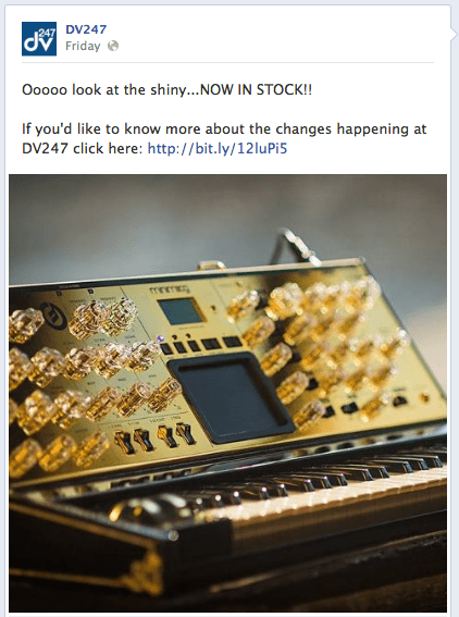 DV247 broke the news of 40 redundancies on Facebook with a photo of a £10k gold-plated Minimoog