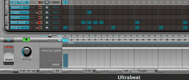 ultrabeat swing