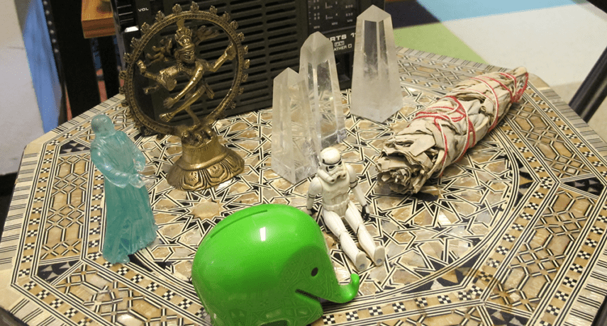 Elephant, Shiva Nataraja, Crystals & Star Wars Toys