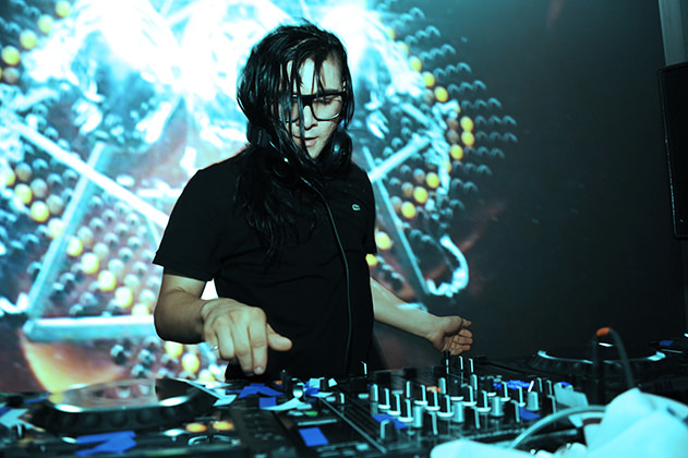 Skrillex on decks