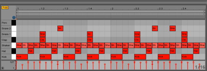 Drum and beat programming in ableton