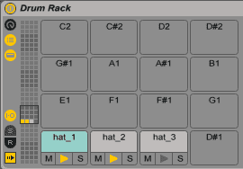 Drum Rack_Chain List Button