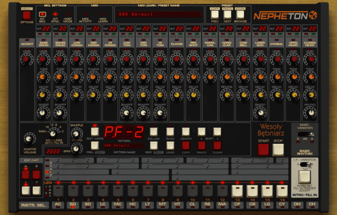 D16 Nepheton, drum synth plugins