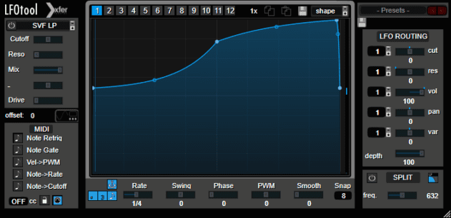 Pic 4c - Using LFO Tool for side-chained style bass.
