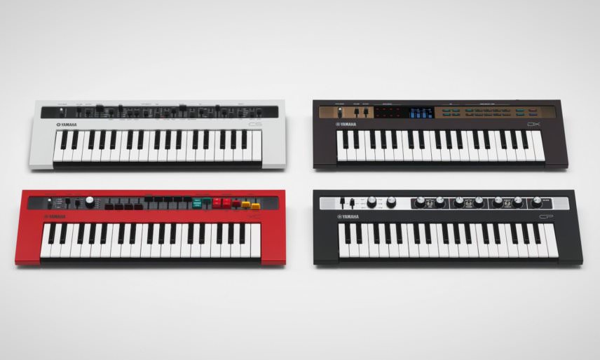 Yamaha reface Series, reface CS: analogue Synthesizer, reface YC: Electric Combo Organ, reface DX: FM Synthesizer, reface CP: Electric Piano 