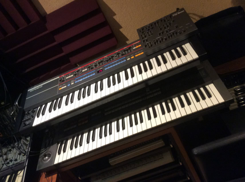 Roland Juno-106 and JX-8P