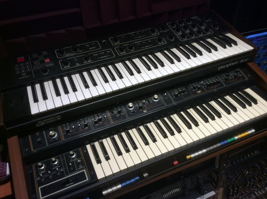 DSI Prophet-600 and Roland Jupiter-4