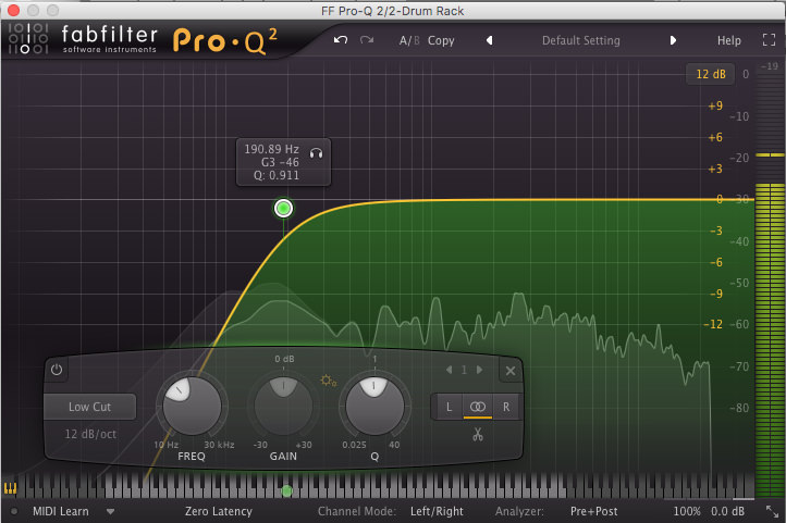 fabfilter pro-q2 highpass equaliser filter