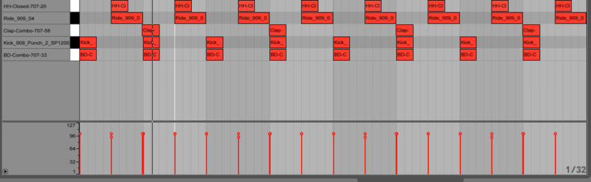 Drum and beat programming in ableton