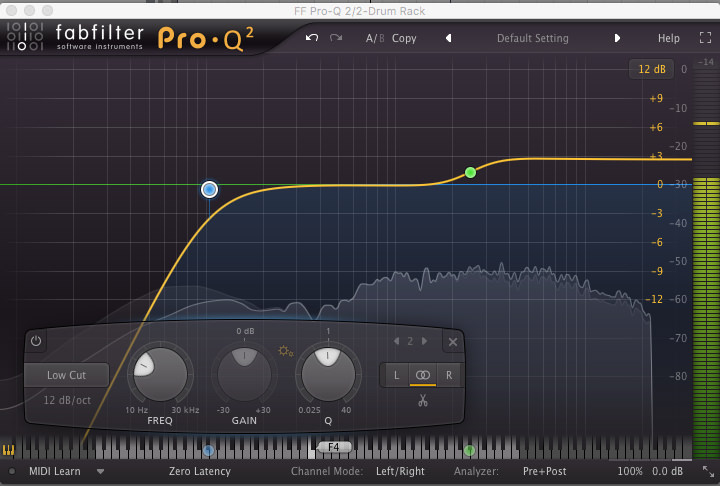 fabfilter pro-q2 highpass equaliser filter