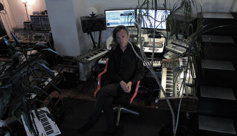 Jori Hulkkonen in his studio in Finland