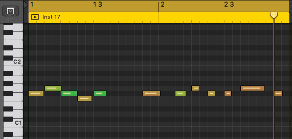 Midi Programming, Logic, Bassline