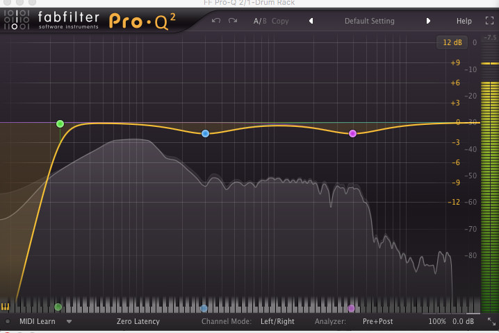 Fabfilter Pro-Q2 Equaliser Equalizer