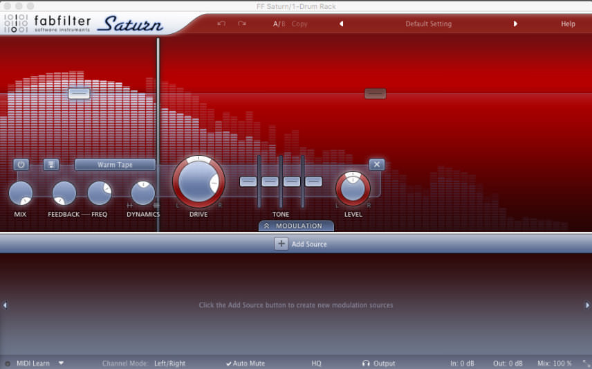 Fabfilter Saturn Distortion