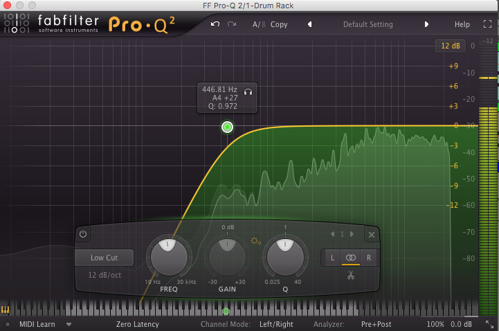 Fabfilter Pro-Q2 Equaliser