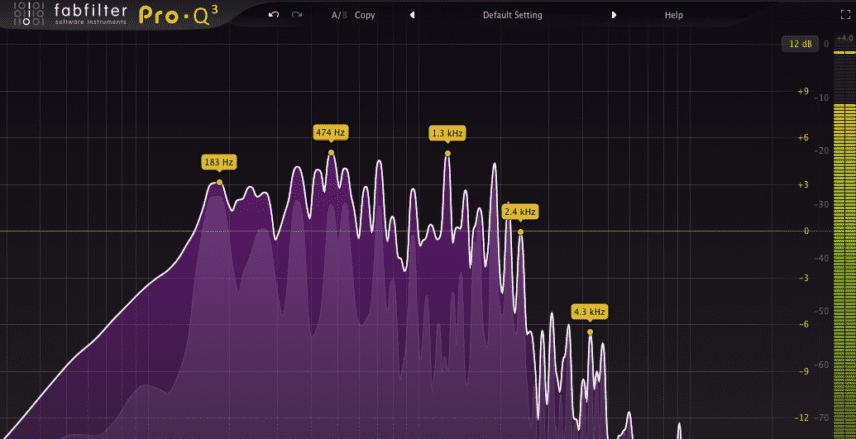 Fab Filter Pro-Q 3 Analyzer Points