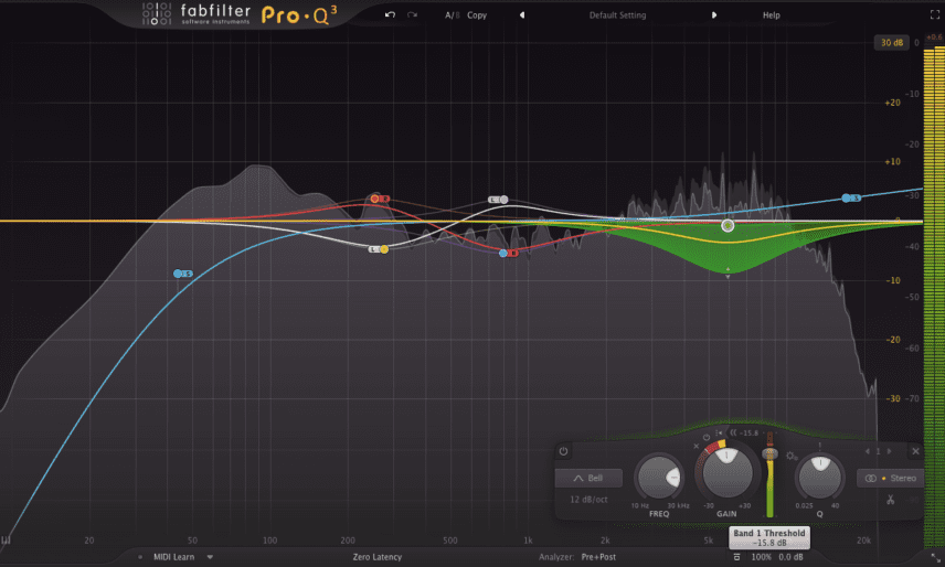 Fab Filter Pro-Q 3 Dynamic Controls