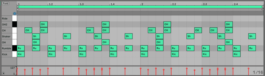 Techno Bunker  Open Hi-Hat 2 Pattern