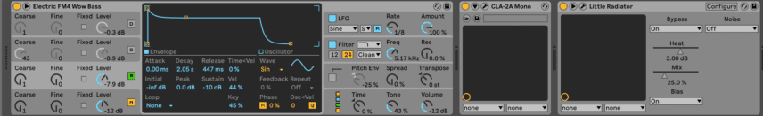 Bass Setting on Ableton's Operator