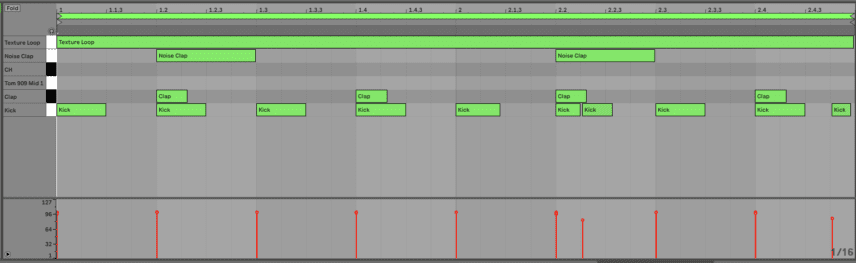 Texture Loop in Drum Rack
lo-fi house