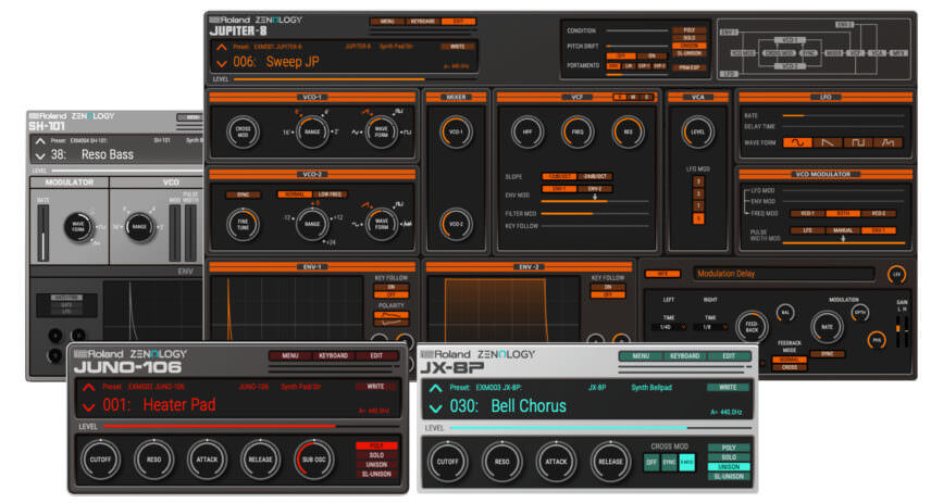 Roland Adds Four Classic Synths To Zenology