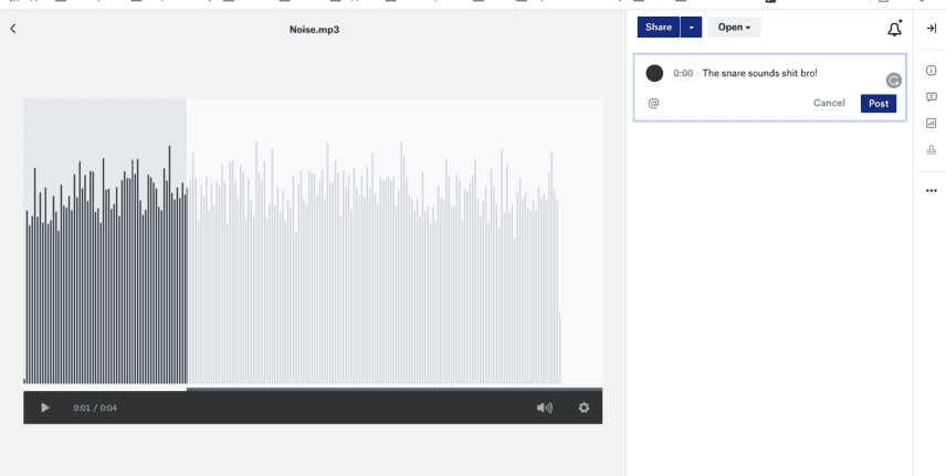 sharing audio files securely