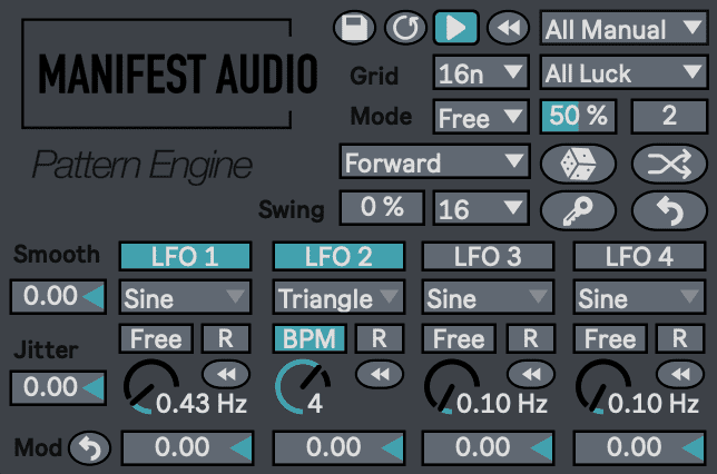 LFOs and more.Manifest audio