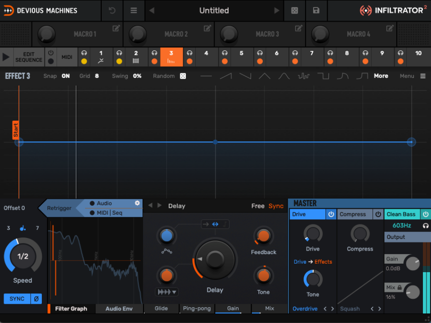 beat processing with infiltrator