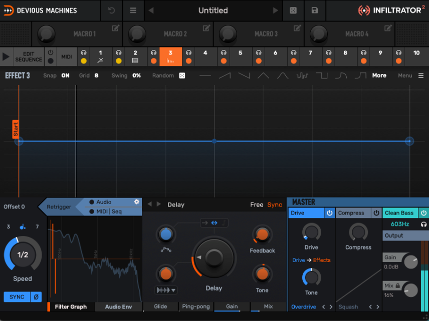 beat processing with infiltrator 