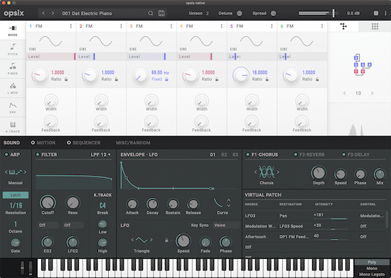 Korg Opsix Native Soft Synth