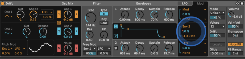 Ableton Drift Chord Stabs