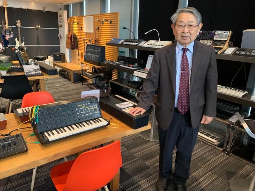 Fumio Mieda with the Korg MS-20 Mini