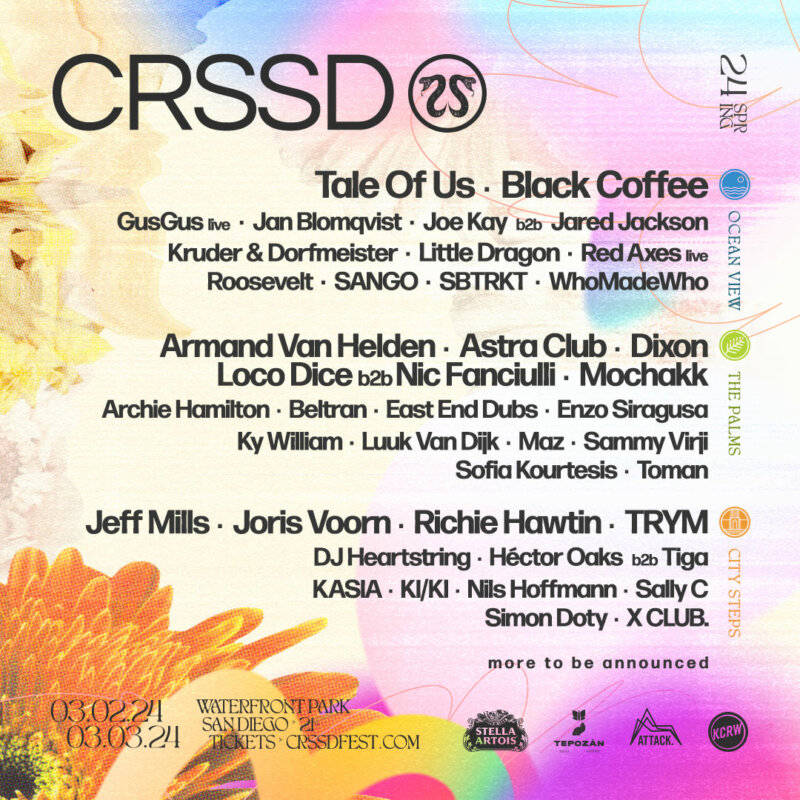 CRSSD Festival 2024 LINEUP